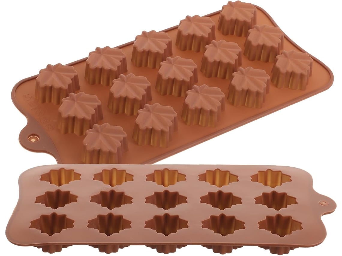 Moldes De Silicona De 2 Piezas Para Chocolate, Moldes Multiusos Para Fondant, Fáciles De Limpiar.
