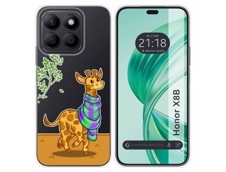 Funda Diseño Jirafa para Honor X8B TUMUNDOSMARTPHONE Multicolor
