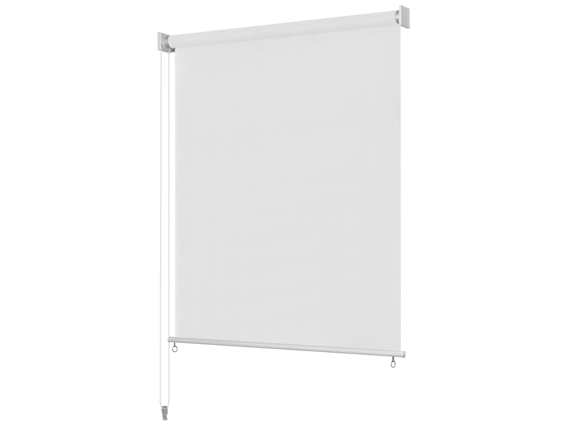 vidaXL Persiana enrollable de exterior HDPE blanca 60x230 cm