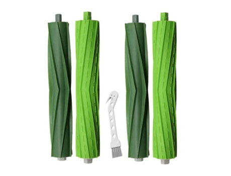 2 conjuntos de escovas de rolo de borracha para irobot roomba i3 i3+ i6+ i7 i7+