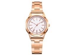 Reloj De Pulsera Sencillo De Cuarzo Para Hombre Con Correa De Pu (rojo, Rosa, Blanco, Espejo)