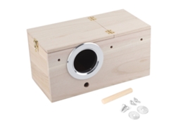 Nido De Madera Resistente Para Pájaros, Caja De Cría Para Cacatúas, Decoración