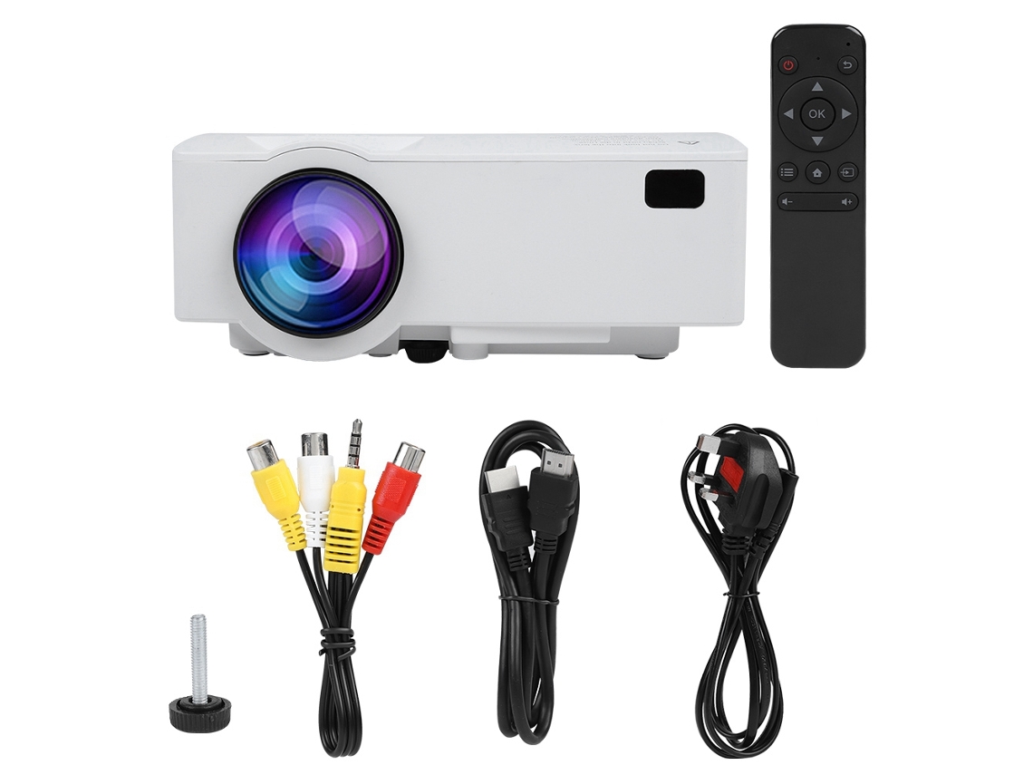 Proyector Doméstico Con Espejo Inalámbrico, Corrección Óptica De Trapecio Y Video 1080p