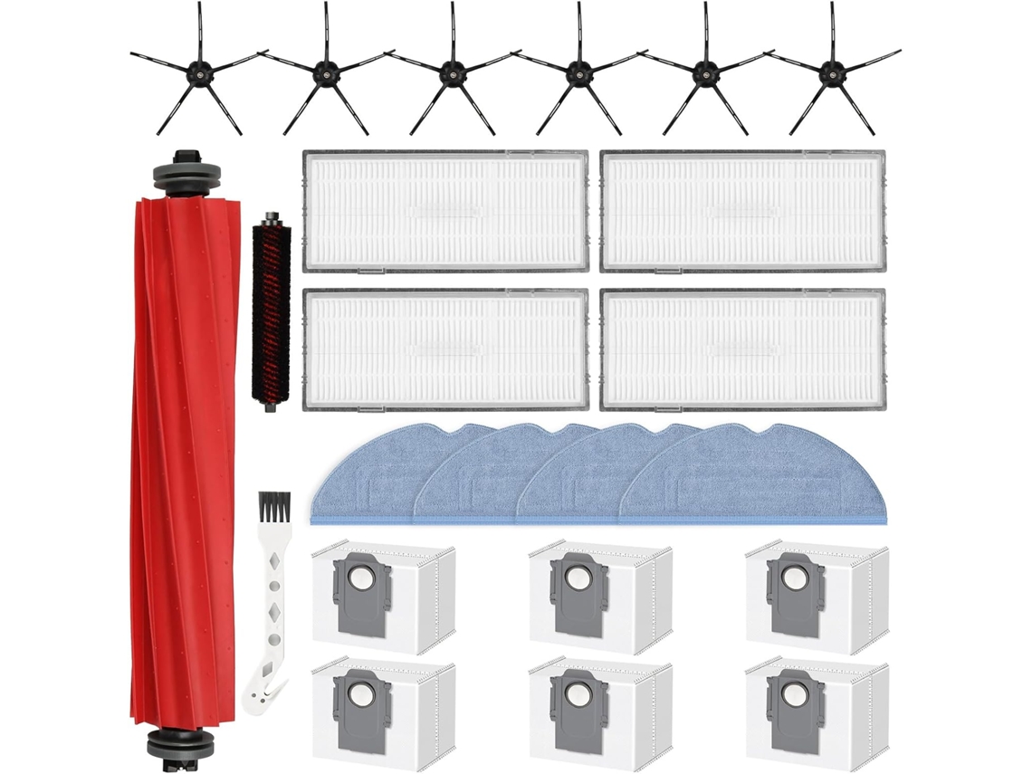 Kit De Acessórios Para Aspirador De Pó Roborock S7 Maxv Ultra S7 Pro Ultra Robot Aspiradores 