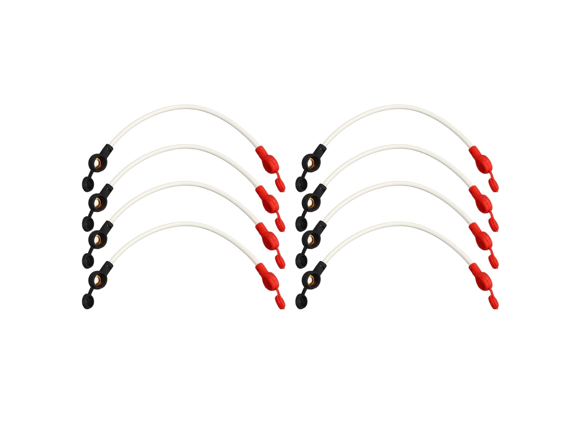 Cables De Cobre Para Inversor De Batería, 8 Unidades, Resistentes A Altas Temperaturas, Ignífugos, Con Tapa Antipolvo Para Acumuladores.