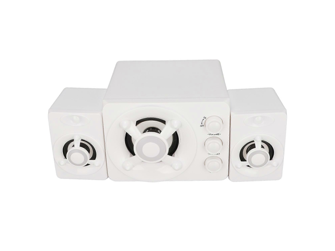 Sistema de altavoces Yunzii 2.1 para ordenador con alimentación USB, subwoofer estéreo, multimedia, con cable y luz LED RGB para PC