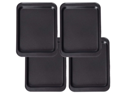 2026-set De 4 Moldes De Hornear Pequeños, 24x18 Cm, Acero Carbono Con Revestimiento Antiadherente Para Galletas Y Pasteles