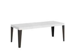 Mesa extensible 90x160/264 cm Flame Premium Fresno Blanco estructura Antracita ITAMOBY