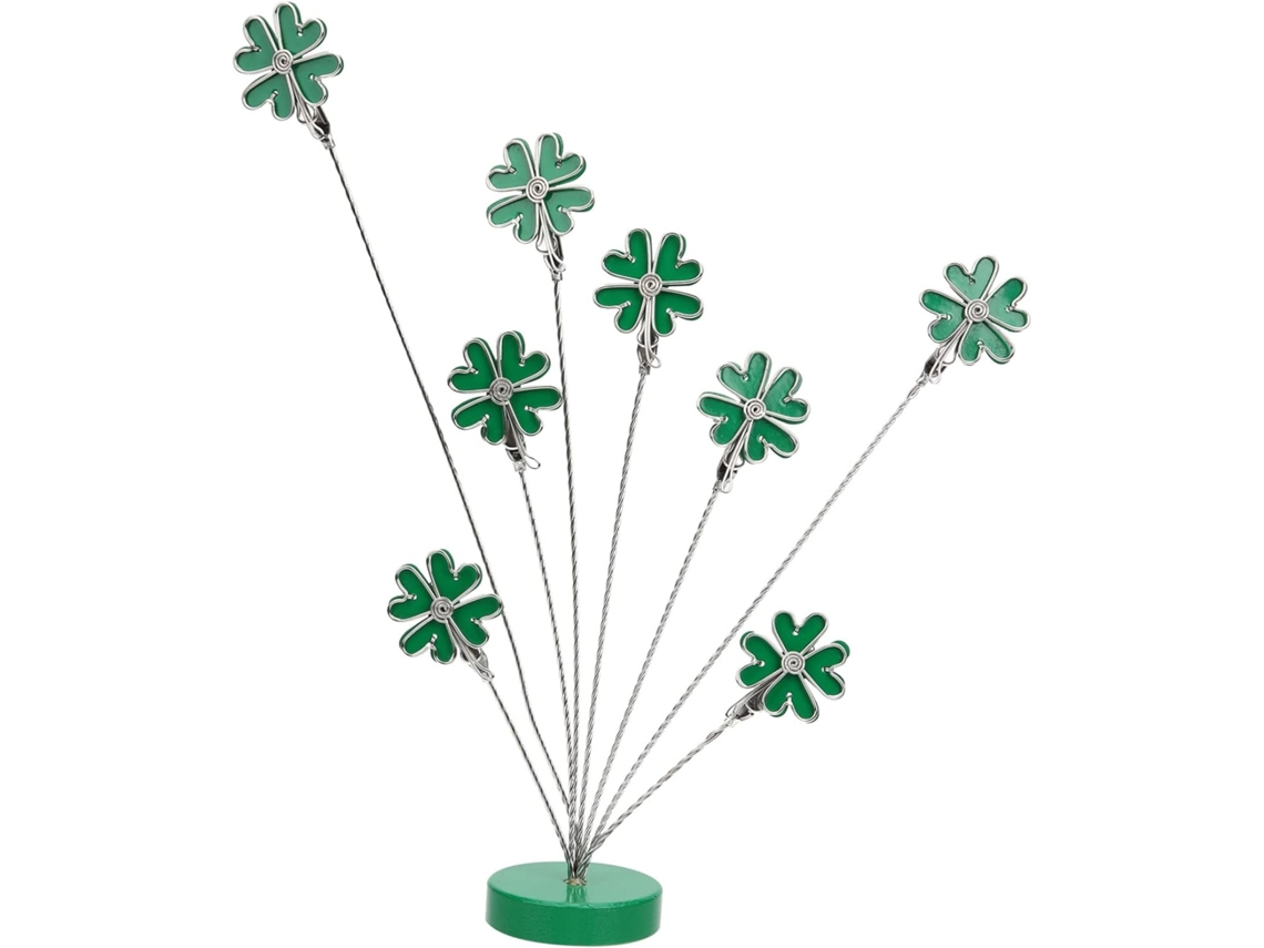 Juego de múltiples clips metálicos multifuncionales para fotos con forma de trébol y puntas ideales para la decoración de la oficina GOKOCO