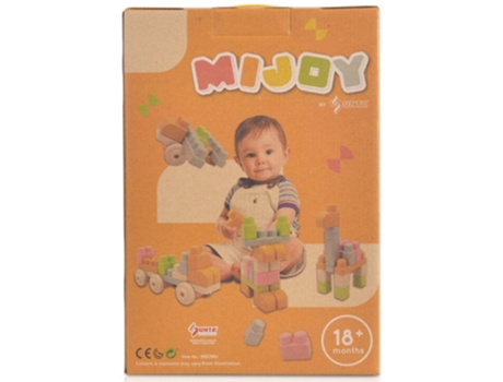 Blocs de Construcción SUNTA TOYS Ecológico 63 Unidades Mijoy (Edad Mínima Recomendada: 18 meses)