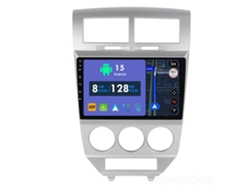 Coche Radio Android Auto Autoradio 8GB RAM 128G ROM CarPlay Navegación GPS Pantalla Táctil RoverOne para Dodge Caliber 2007 - 2010 