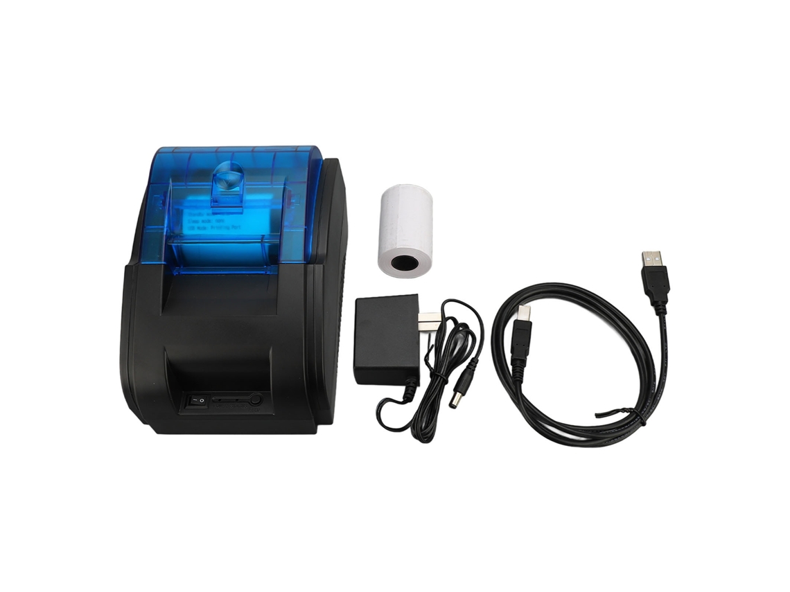 Impresora Térmica De Recibos De 58 Mm Con Usb Y Bluetooth Para Uso Comercial En Escritorio.