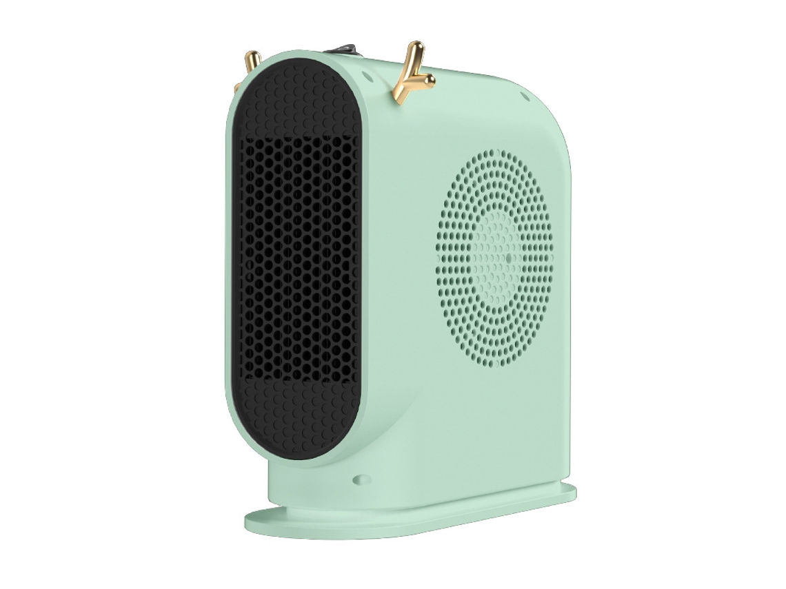 Calentador portátil, mini calentador eléctrico en forma de bocina (verde) Cuich
