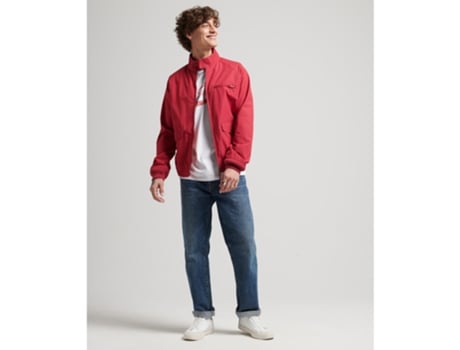Chaqueta para Hombre SUPERDRY (2XL - Poliéster - Rojo)