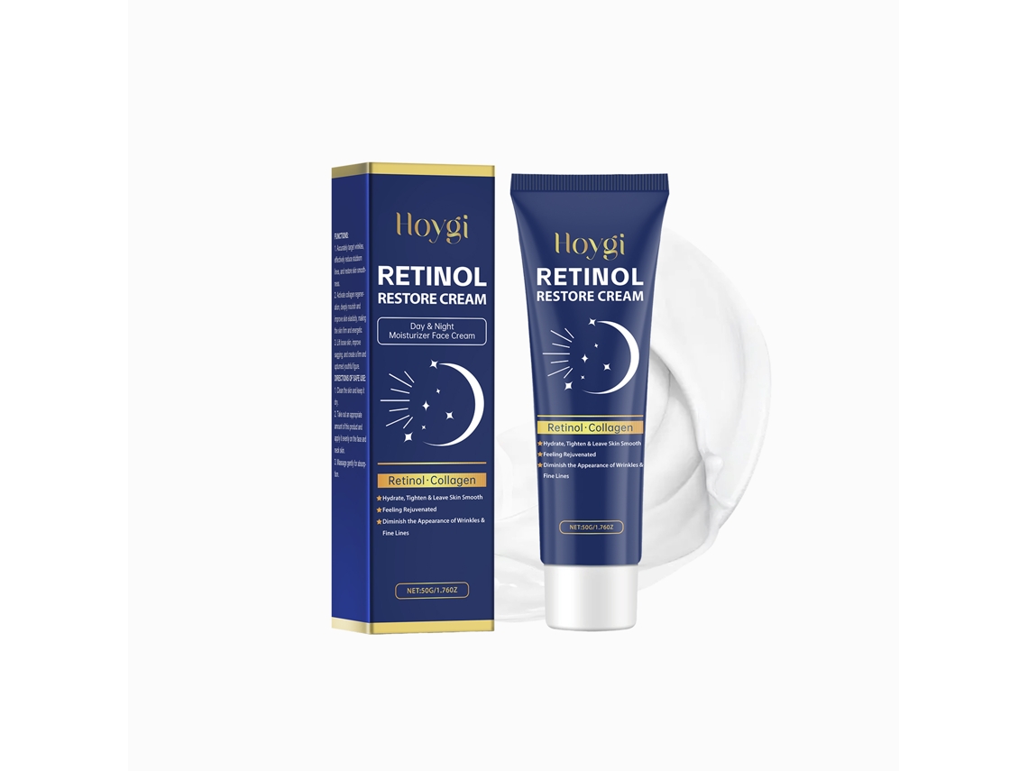 Crema antiedad con retinol para reafirmar la piel.