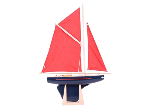 Barco TIROT (Madera - Azul - 40 cm)