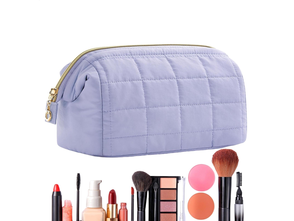 Neceser de viaje morado Dureforward para maquillaje