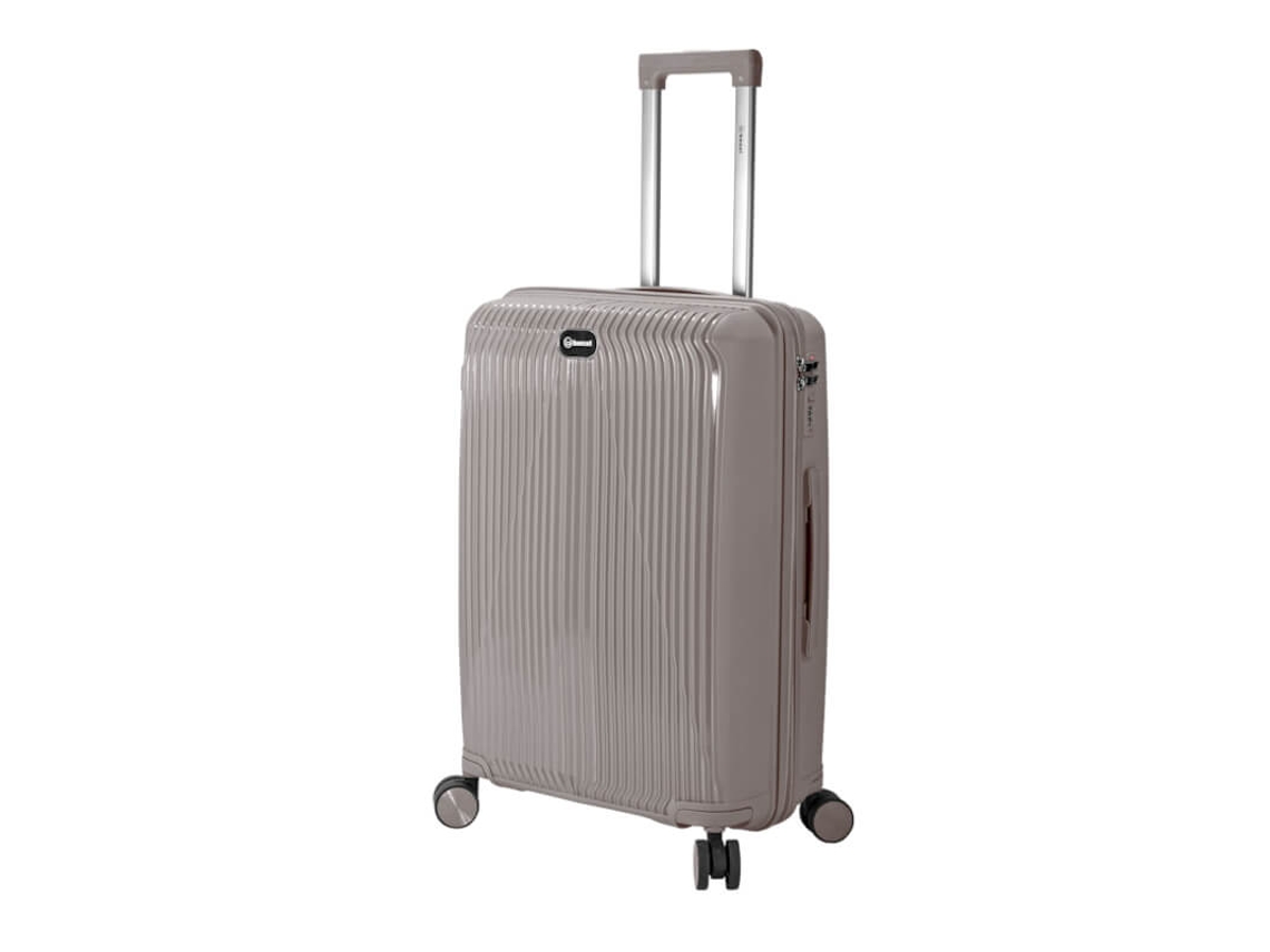 Maleta de viaje mediana / Trolley 67cm 4r Bz5819 Gris BENZI