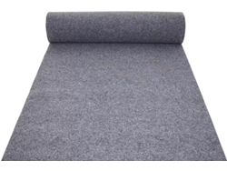 Alfombra de pasillo para interior/exterior, gris, 1 x 30 m