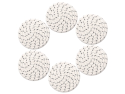 Juego de posavasos con aislamiento para el hogar, soporte para taza de té y cuenco, juego trenzado de cuerda de algodón de 6 piezas TRUYUETY
