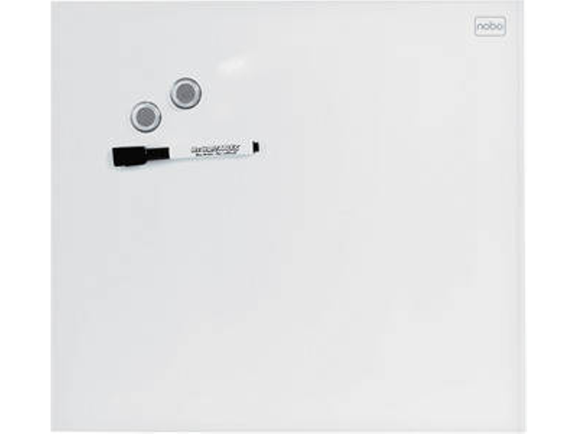 Pizarra Blanca NOBO Diamond Blanco (450x450mm - Cristal - Magnético: Sí)