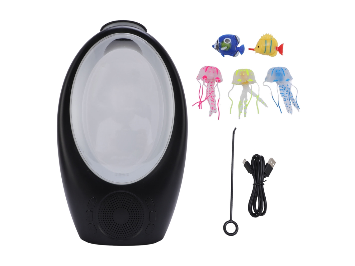 Lámpara De Escritorio Rgb Con Altavoz Bluetooth, Función De Cancelación De Ruido Blanco Y Luz Nocturna Negra Multifuncional.