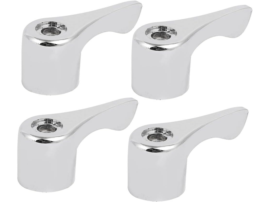 Accesorios Para Grifo. Kit De Manija De Ajuste Universal De Aleación. Adaptador De Tono Plateado.