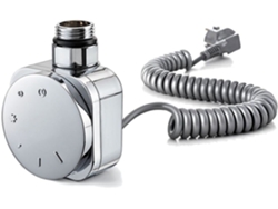 Termostato Con Resistencia redondo 600w acabado cromo brillo fabricado en ABS