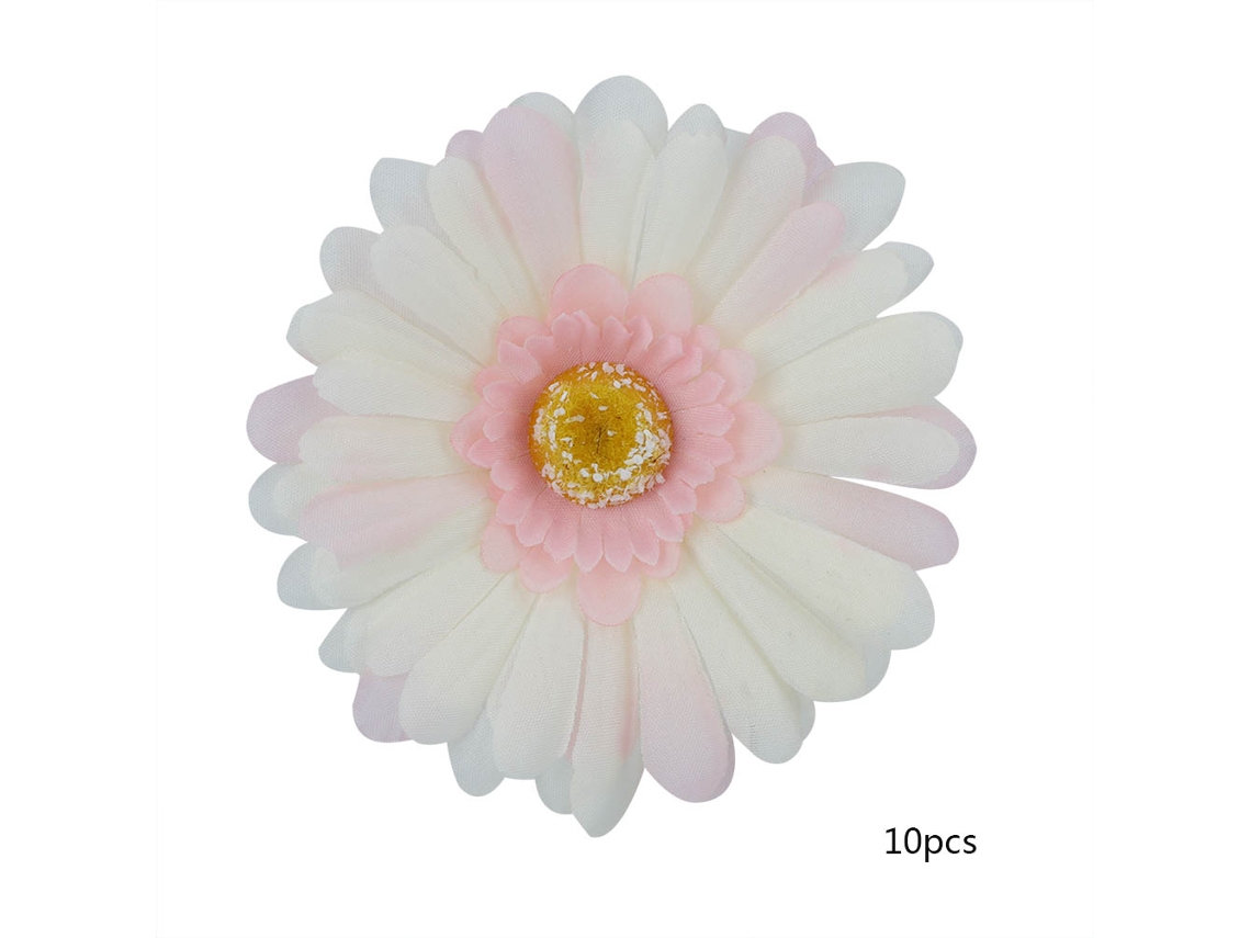 MEOIRUERY 10pcs Corona de Flores Artificiales Falsas Simulación Decoración de Fiesta Accesorio para Fotografía (Champán)