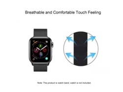 Correa Milanese Loop Compatible Con Apple Watch 6 5, Acero Inoxidable, 42 Mm, 44 Mm, Pulsera, Accesorios Para Iwatch