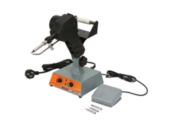 Máquina De Soldar Con Alimentador Automático De Latas, Control Por Pedal Y Temperatura Ajustable.