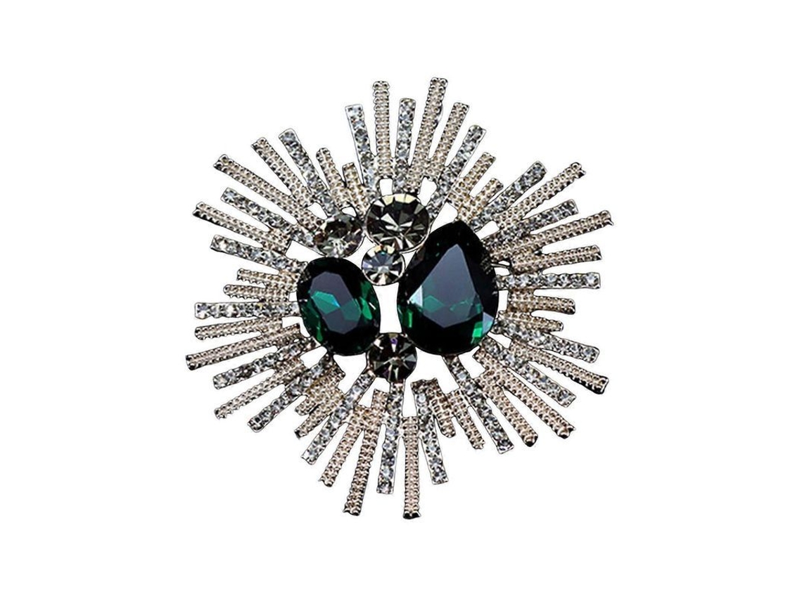 2026-broche De Flores Con Piedras Strass Decoración Retro Para Bolsos Chaquetas Collares Gorros Bufandas Unisex