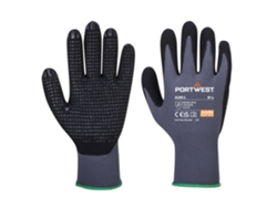 Guante de protección de manos Dermiflex Plus Precision / Negro Gris / L Portwest