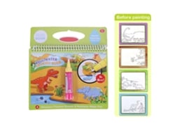 Ats-libro De Dibujo Con Agua Y Lápiz Para Niños Juguete Educativo De Pintura Regalo Dinosaurio