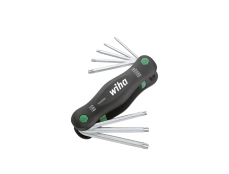 WIHA Herramienta multiusos PocketStar TORX® Tamper Resistant (con taladro), de 8 unid., versión para autoservicio con colgador Euro (25166)