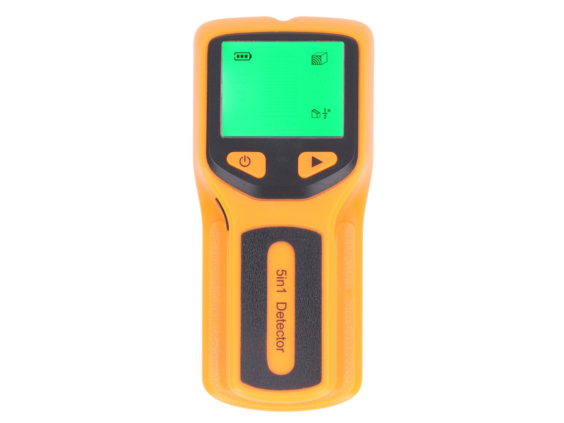 Detector de clavos 5 en 1, escáner de pared, sensor LCD, alarma para madera, cableado y metal.
