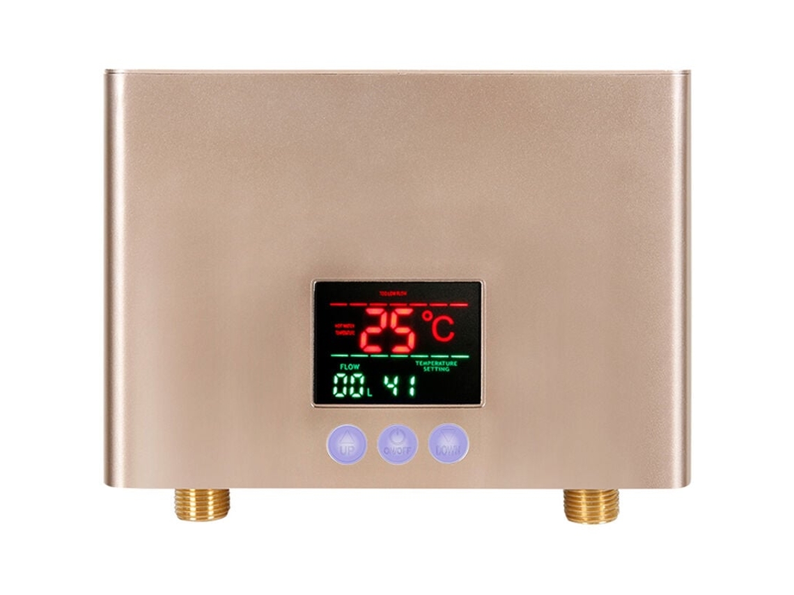 Calentador de agua sin tanque, calentador de agua eléctrico instantáneo con inteligencia de seguridad avanzada, diseño portátil, eficiencia energética para la cocina.