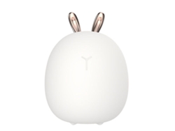 Lámpara De Noche De Silicona Con Forma De Conejito, Led Recargable Por Usb, Para Mesita De Noche.