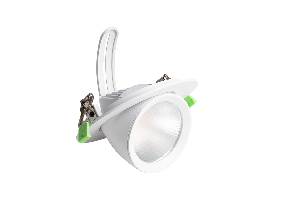 Downlight Led 38w Circular Direccionable Chip Osram 120 Lm/w Lifud Corte Ø 160 Mm No Flicker 2700k - 4000k - 6000k Selecionável (quente-neutro-frio)