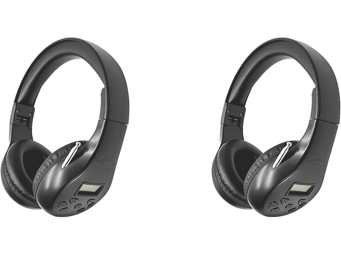 Juego de 2 auriculares con cable y radio FM, ideales para correr y para uso diario. SFUSHOS