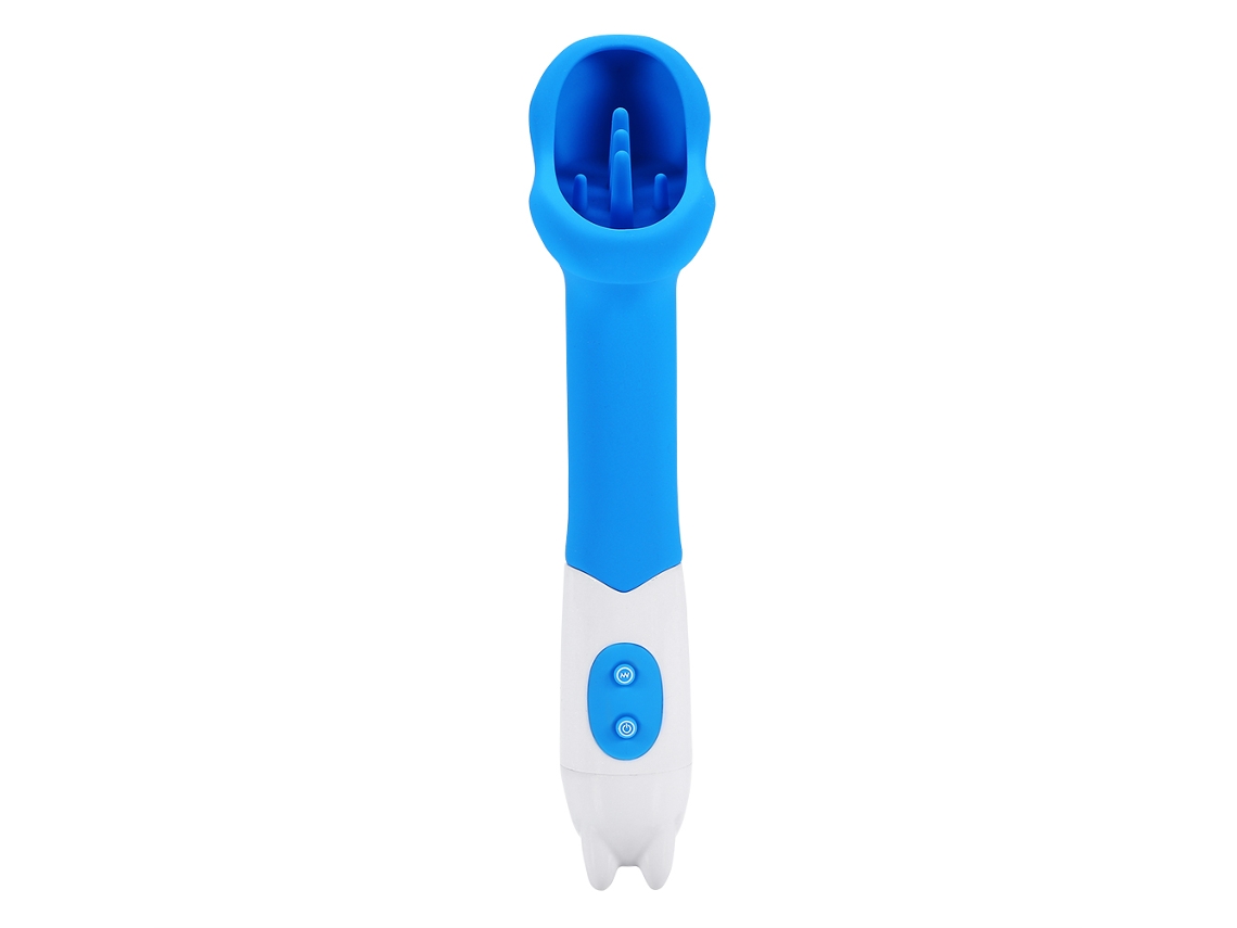 Vibrador Silicona Vibrante Impermeable Para Punto G Y Clítoris (azul)