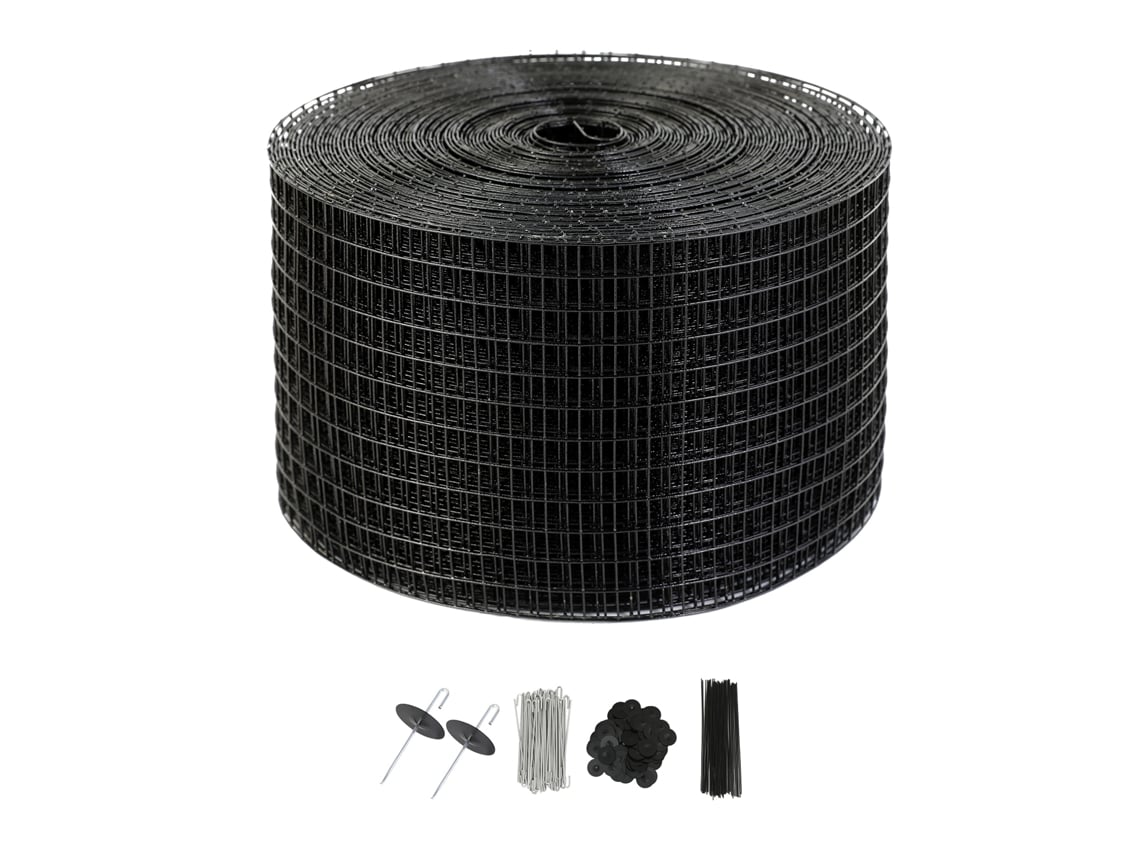 Rejilla protectora para paneles solares Succebuy en rollo de 20,3 cm x 30,48 m con 70 clips