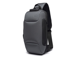 Mali bolsa de Ombro para Homem Outdoor Resistente À Água de Têxtil Oxford Mochila Torácica Anti furto com Código de Bloqueio e Interface Usb