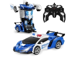 Coche de control remoto Transformers Robot RC Cars para niños Juguetes 2.4 GHz Escala 1:18 Coche de carreras con un botón Panoona
