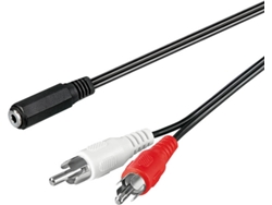 Cable de Audio GOOBAY (1.4 m - Negro)