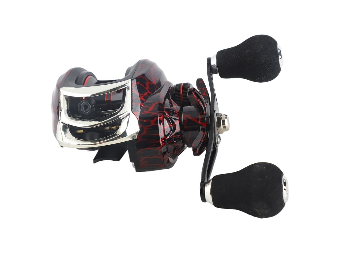 Molinete De Pesca Baitcasting Izquierdo 18+1 Bb 7.2:1 Portable Molinete De Pesca Baitcasting