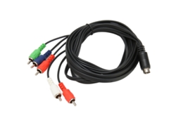Cabo De Substituição Mini 10 Pin Av Din Para 5 Rca Com Conexão Av Vermelho Verde Azul Branco Para Tvs