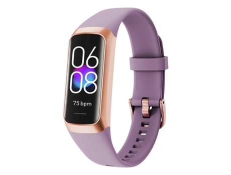 EKO Pulsera conectada Flame Edition 5.0 impermeable IP68 con función multideporte Gris Lavanda