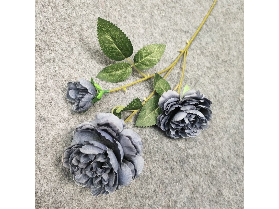 2026-ramo De Peonias Artificiales Ricas Y Preciosas, Decoración Para Hogar, Boda Y Fiestas (azul Marino)