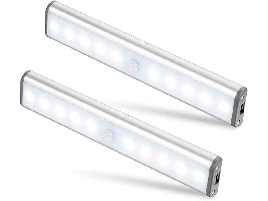 Paquete De 2 Bombillas Led – 2 Modos De Iluminación, Luz Portátil Para Armarios, Luz De Acento